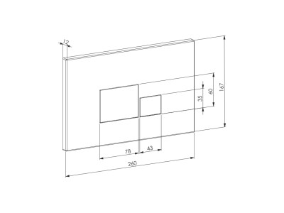 Клавиша смыва DK матовое золото Quadro (DB1519003)