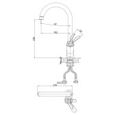 Смеситель для кухни DK Venice Baciano (DA1032441)