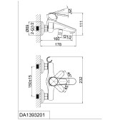 Смеситель для ванны DK Rhein Marx (DA1393201)