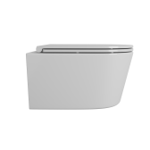 Унитаз подвесной безободковый (торнадо) DQ Schille 570*430*360мм, сиденье микролифт, белы (DT1466516)