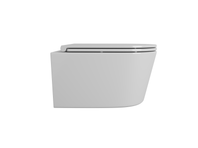 Унитаз подвесной безободковый (торнадо) DQ Schille 570*430*360мм, сиденье микролифт, белы (DT1466516)