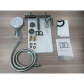 Смеситель для ванны с душем DQ Bonn короткий излив хром (DA1703201)