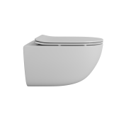 Унитаз подвесной безободковый (торнадо) DQ Grimm 560*390*395мм, сиденье микролифт, белый (DT1386516)