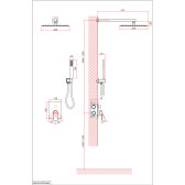 Душевая система D&K встраиваемая Bayern.Liszt (DA1515701A04)