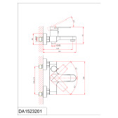 Смеситель для ванны с душем DK Bayern.Fürth (DA1523205)