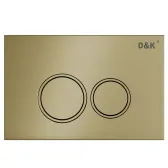 Клавиша смыва D&K Bayern матовое золото (арт.инсталл DI8050127) (DB1529007)