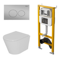 Комплект DQ унитаз DT1026516, инсталляция DI8050127, клавиша смыва DB1529002.2 (DS1021619)