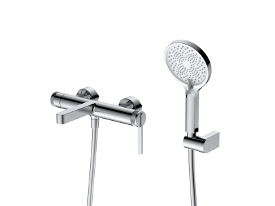 Смеситель для ванны с душем DQ Bonn короткий излив хром (DA1703201)