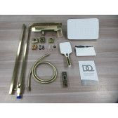 Душевая система со смесителем DQ Dortmund мат.золото (DA1713707)