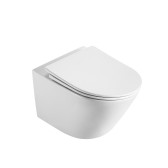 Унитаз подвесной безободковый (торнадо) DQ Rhein.Bach 500*360*350мм, сиденье микролифт, белый (DT1476516)