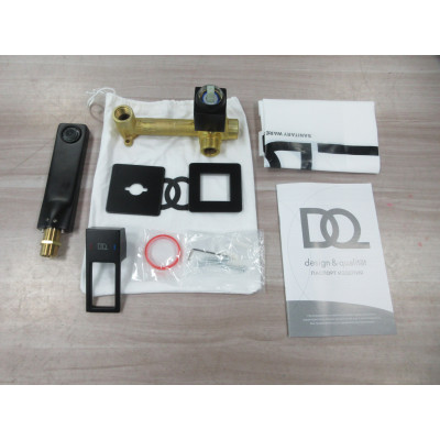 Смеситель для раковины DQ Dortmund встраиваемый настенный черный (DA1714405)