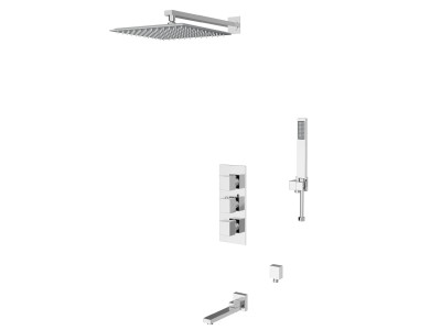 Душевая система D&K встраиваемая термостатическая с изливом Bayern.Liszt (DA2515601A04)