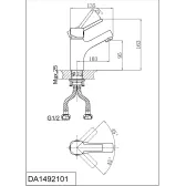 Смеситель для раковины DK Rhein.Dusseldorf (DA1492101)