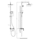 Душевая стойка DK Venice Gondola (DA1023701B14)