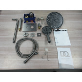 Душевая система для ванны и душа DQ Bonn встраиваемая с изливом графит (DA1705606)