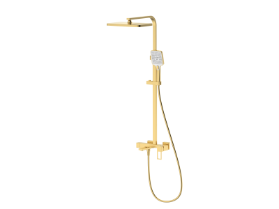 Душевая система со смесителем DQ Dortmund мат.золото (DA1713707)