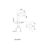 Смеситель для биде DK Berlin Technische (DA1432215)