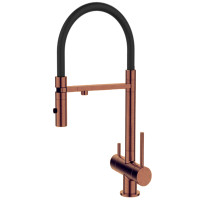 Смеситель для кухонной мойки DQ с фильтром розовое золото (DA1462502Rose)