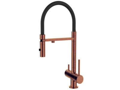 Смеситель для кухонной мойки DQ с фильтром розовое золото (DA1462502Rose)