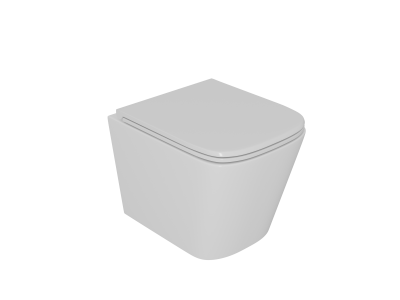 Унитаз D&K подвесной  безободковый (торнадо), сиденье микролифт Berlin (DT1436516)