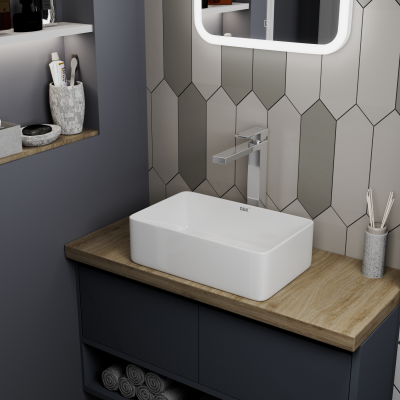 Раковина накладная DK Berlin, 380*240*120мм, белый (DT1430816)