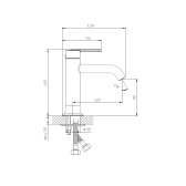 Смеситель для раковины DQ Köln хром (DA1752101)