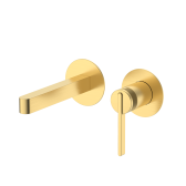 Смеситель для раковины DQ Bonn встраиваемый настенный мат.золото (DA1704407)