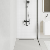 Лоток душевой IDDIS Perfex сифон 360, комбинированный затвор, перфор. решетка, 600мм, графит (975B6GM20DZ)