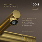 Смеситель для ванны с термостатом IDDIS Duna без аксессуаров, матовое золото (DUNMG02i74WA)