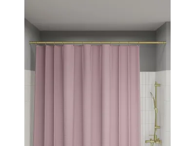 Карниз для ванной комнаты, 110-200 см, золото матовое, Elegante, IDDIS, (RSG0120i14)
