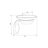 Мыльница IDDIS Oldie, керамика, сплав металлов, бронза, (OLDBRC0i42)