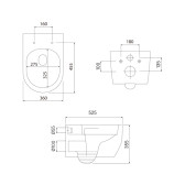 Подвесной безободковый унитаз IDDIS Aiger
