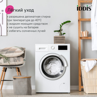 Коврик для ванной комнаты, 50x80, микрофибра, темно-коричневый, IDDIS, BSQS08Mi12