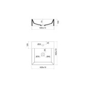 Умывальник накладной/подвесной, белый глянцевый, Bild, IDDIS, BILWS42i27