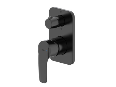 Встраиваемый смеситель с двумя выходами IDDIS Ray черный матовый (RAYBL00i67)