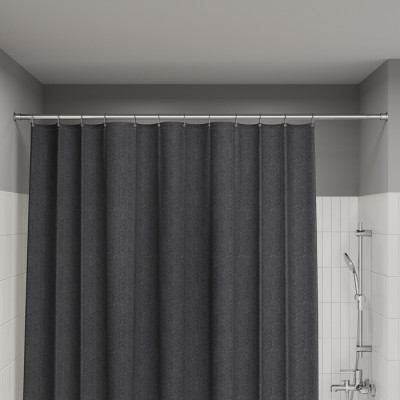 Карниз для ванной комнаты, 110-200 см, хром глянцевый, Elegante, IDDIS, (RSC0120i14)