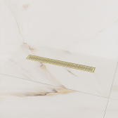 Лоток душевой IDDIS Perfex сифон 360, комбинированный затвор, перфорированная решетка, 600мм, золото (975B6MG20DZ)