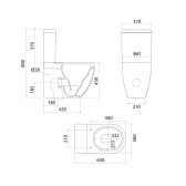 Унитаз-компакт безободковый с системой смыва Торнадо, Slide, IDDIS, SLIRDSEi24