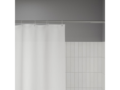 Штора для ванной IDDIS Бэйс (Base) 200x240 см, полиэстер, белый (BL08P24i11)
