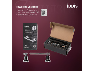 Держатель для туалетной бумаги IDDIS Виндзор (Windsor) хром глянцевый (WINSC00i43)