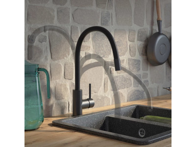 Смеситель для кухни IDDIS Kitchen 360 черный матовый (K36BLJ0i05)