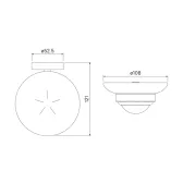 Мыльница, черный матовый, матовое стекло, сплав металлов, Sena, IDDIS, SENSBG0i42