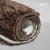 Набор ковриков для ванной комнаты, 50х80 + 50х50, микрофибра, темно--коричневый, IDDIS, BSET08Mi13