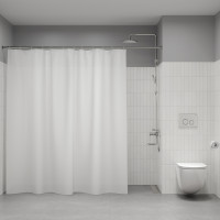 Штора для ванной IDDIS Бэйс (Base) 200x240 см, полиэстер, белый (BL08P24i11)