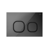 Смывная клавиша IDDIS, черный Uniglass 001
