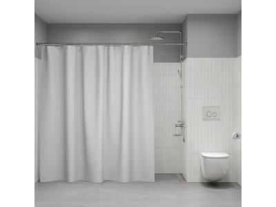 Штора для ванной IDDIS Промо (Promo) 200x240см, полиэтилен (PE), белый (P02PE24i11)