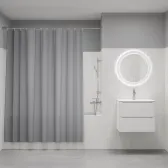 Штора для ванной, 200x180 см, Полиэстер, светло-серый, IDDIS, BS07P18i11