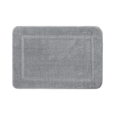 Коврик для ванной комнаты, 65х45, микрофибра, серый, IDDIS, (PSQS06Mi12)