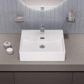 Умывальник накладной/подвесной, белый глянцевый, Bild, IDDIS, BILWS50i27