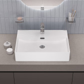 Умывальник накладной/подвесной, белый глянцевый, Bild, IDDIS, BILWS60i27